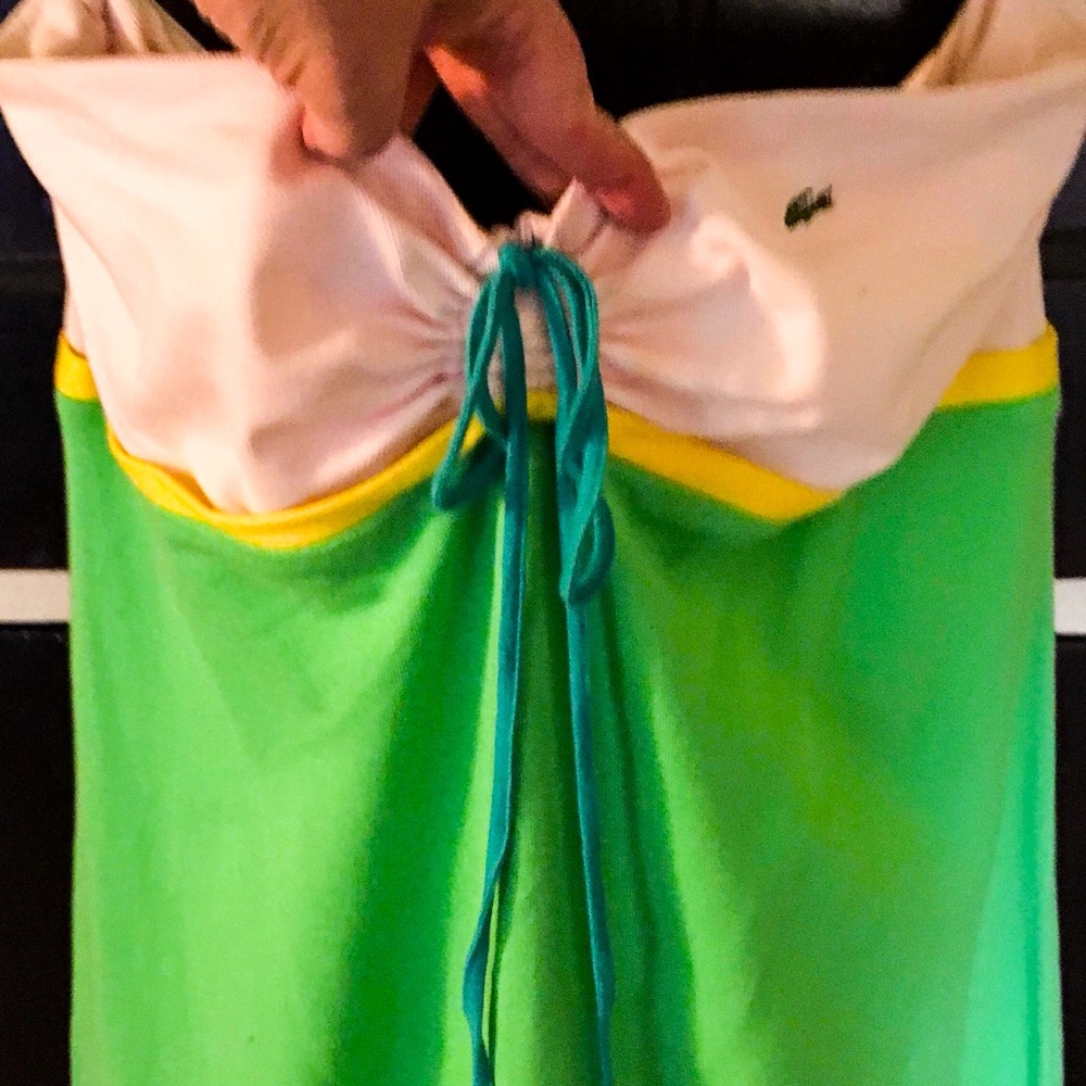 Lacoste strapless dress-adjustable